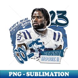 Kenny Moore II Football Paper Poster Colts 11 - PNG Transparent Sublimation File - Vibrant and Eye-Catching Typography