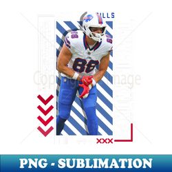 Dawson Knox Football Paper Poster Bills 9 - Modern Sublimation PNG File - Capture Imagination with Every Detail