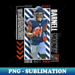 Darnell Mooney Football Paper Poster Bears 9 - Creative Sublimation PNG Download - Spice Up Your Sublimation Projects