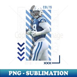 DeForest Buckner Football Paper Poster Colts 9 - Sublimation-Ready PNG File - Transform Your Sublimation Creations