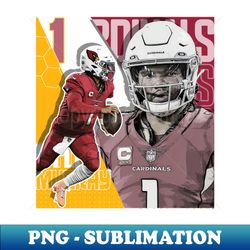 Kyler Murray Football Paper Poster Cardinals 7 - Premium PNG Sublimation File - Create with Confidence