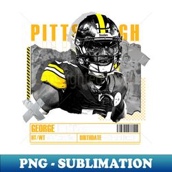George Pickens Football Paper Poster Steelers 10 - Digital Sublimation Download File - Capture Imagination with Every Detail