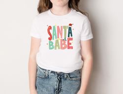 santa babe christmas shirt christmas baby shirt retro christmas shirt vintage christmas shirts women's christmas shirts