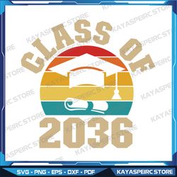 Class OF 2036 svg, Class of 2035 Svg. Retro School svg , Instant Download