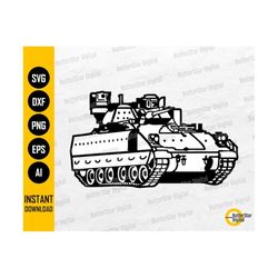 War Tank SVG | Army SVG | Military Vehicle Stickers Graphics Decals | Cricut Silhouette Cutting File | Clipart Vector Digital Png Eps Dxf Ai