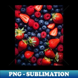 berries fruits pattern - high-quality png sublimation download - fashionable and fearless