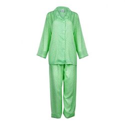 IFG Printed Viscos Pajama Set In Green