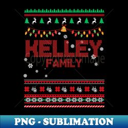 Kelley Family Christmas Name Xmas  Merry Christmas Name  Birthday Middle name - Retro PNG Sublimation Digital Download - Capture Imagination with Every Detail
