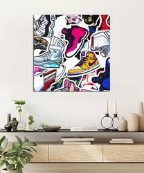 colorful ships art print on canvas wall decor,colorful ships canvas wall art,sailing ship canvas home decor,home gifts,r