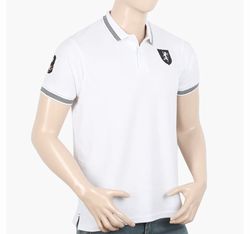 Men's Half Sleeves Polo T-Shirt - White