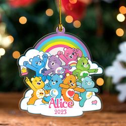 personalized care bears ornament, care bears christmas ornament, care bears 2023