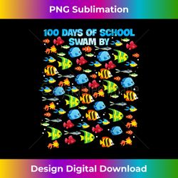 100 days of school swam by Ocean Fishing Lover Gift - Bohemian Sublimation Digital Download - Ideal for Imaginative Endeavors