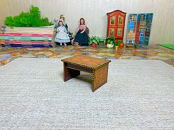 Coffee table for a dollhouse. 1:12. miniature dollhouse.