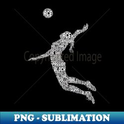 volleyball girl volleyball player - retro png sublimation digital download - transform your sublimation creations