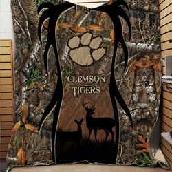 Clemson Tigers Hunting Realtree Camo Quilt 263 L1MTH1496