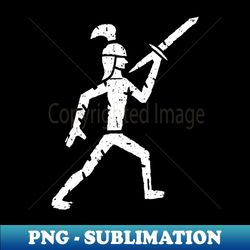 Middle Age Drawing Of A Swordman - Retro PNG Sublimation Digital Download - Vibrant and Eye-Catching Typography