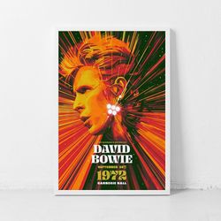David Bowie Music Poster Rock Band Concert Gig Vintage Print Wall Art Decor Canvas Poster