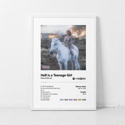 Hell is a Teenage Girl Music poster, Decorative Prints Wall Art Posters Bedroom Painting Decor Canvas Poster