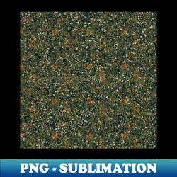 Camo Dark Small Pattern Rust Orange Green Pixel - Modern Sublimation PNG File - Unleash Your Creativity