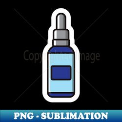 Cosmetic Oil Bottle Sticker vector illustration Beauty and fashion object icon concept Hair Oil bottle sticker design logo with shadow - Decorative Sublimation PNG File - Unlock Vibrant Sublimation Designs