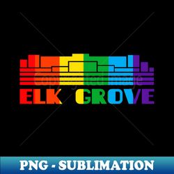 Elk Grove Pride Shirt Elk Grove LGBT Gift LGBTQ Supporter Tee Pride Month Rainbow Pride Parade - Signature Sublimation PNG File - Bring Your Designs to Life