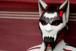Cyber Cat Mask, Cosplay Sci-Fi Mask, Cyber Punk Lightweight 3d Printed Mask for Halloween Photoshoot or Cosplay