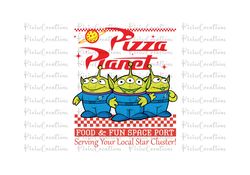 Pizza Planet Png, Pizza Planet Svg, Aliens Svg Png, Foods and Drinks Svg, Pizza Box Party Svg Png, Pizza Restaurant Svg,