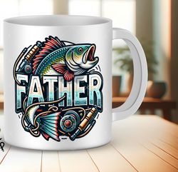 father fishing mug wrap designs, fishing dad mug, father day coffee mug, wrap fathers day mug