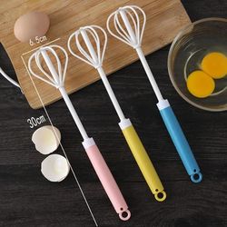 Hand Pressure Semi-automatic Egg Beater Stainless Steel Kitchen Accessories Tools Self Turning Cream Utensils Whisk Manu