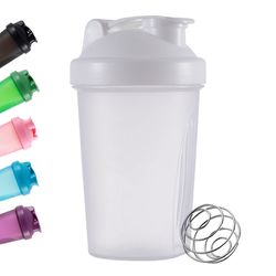 12oz Protein Shaker Bottle with Stainless Whisk Ball | BPA-Free, Dishwasher Safe for Protein Shakes & Pre-Workout