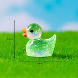Mini Ducks Sequin Resin Desk Decoration - Cute Figurines for Home Decor