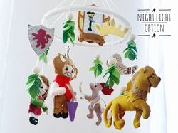 the chronicles of narnia baby nursery crib mobile fantasy baby mobile nursery decor book characters gifts