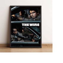 The Wire Poster, Michael K. Williams Wall Art, Dominic West Tv Series Print, Best Gift for Tv Show Fans, Rolled Canvas
