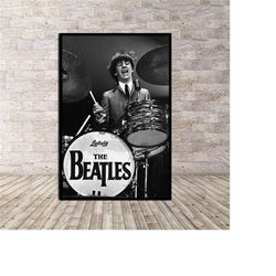Ringo Starr Beatles Poster or Canvas Wall Decor Modern Home Art Room Decor - (No Frame)