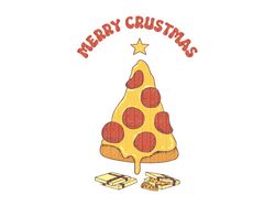 merry crustmas svg, Christmas pizza tree shirt, funny Christmas shirt, pepperoni pizza svg, pizza box gift, Christmas gi