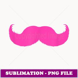 Cute Pink Mustache T - Modern Sublimation PNG File