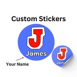 Custom Stickers | Stickers for Kids | Labels | Kids labels | School Stickers | School Labels | Personalized stickers | C
