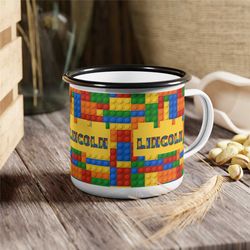 personalized building block cup boys name gift builder gift big brother cute sibling gifts toddlers gift boys cup matchi