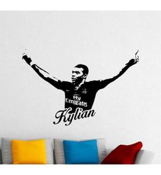 mbappe wall decal vinyl sticker soccer wall decor