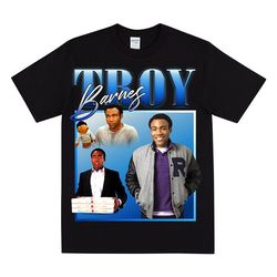TROY BARNES Homage T-shirt, Troy & Abed In The Morning, 90s Style Graphic Tshirt, Pizza Box Burning House Meme, Birthday