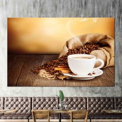 canvas wall art, coffee kitchen decor, kitchen wall table, personalized artwork, modern tempered glass, coffee decor sta