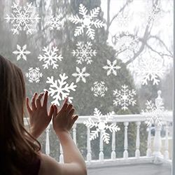 Decals For Home Decor New Year Wallpaper, 38 Pcs/Lot Snowflake Electrostatic Wall Stickers, Window Kids Room Christmas