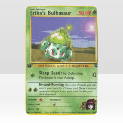 Erikas Bulbasaur Card Blanket Lightweight Soft Microfiber Fleece
