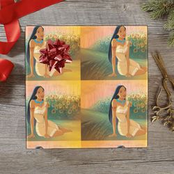 pocahontas gift wrapping paper