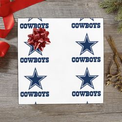 dallas cowboys gift wrapping paper
