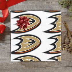 anaheim ducks gift wrapping paper