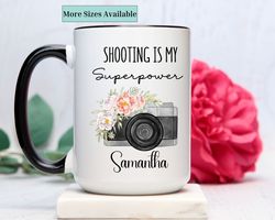 Personalized photography mug,custom photographer coffee cup,Photography Gifts For Women,Camera Gifts Wedding Photographe