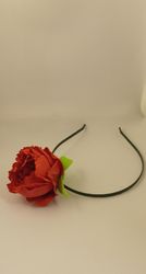Austin red rose hairband Handmade/hair decoration/flowers hair accessories/women's jewellery/gift for her/handmade gift