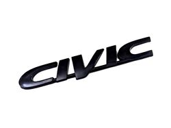 Black Civic Emblem Badge Decal Sticker Trunk Honda JDM Tuner 96-00 6th
