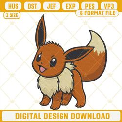 Eevee Machine Embroidery Designs, Pokemon Cartoon Embroidery Files.jpg
